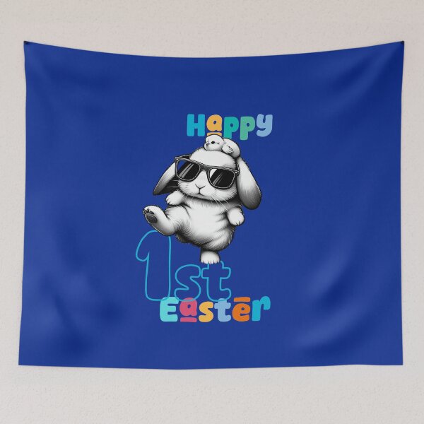 Item preview, Happy 1st Easter, Unique designed and sold by villacreativa.