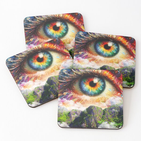 Item preview, Mountain, Landscape, Eye artwork, Cloud Design, Lake Graphic, Adventure designed and sold by Nicolelynndecor.