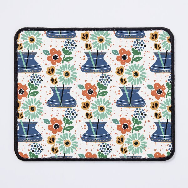 Item preview, decorative flowers pot with doted texture background designed and sold by adbrotherstudio.