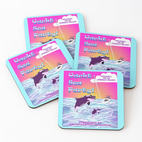 Item preview, Yacht Sea Party! Sponsored by Orcas Against Oligarchs designed and sold by Uniq1.Arts.