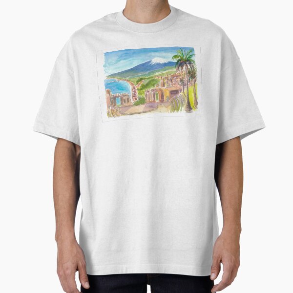 Item preview, Taormina Dreams with Etna Rising Over the Sea designed and sold by artshop77.