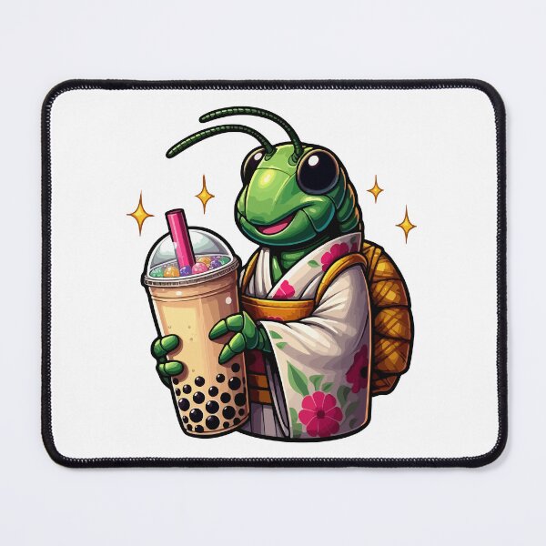 Item preview, Grasshopper Bubble Boba Tea Anime Cute Kawaii designed and sold by Artistoos.