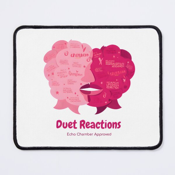 Item preview, Duet Reactions: Echo Chamber Approved" - Vibrant Pink Speech Bubble Face Design designed and sold by AnnDesignStudio.