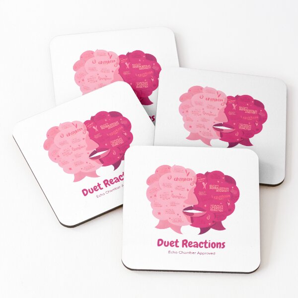 Item preview, Duet Reactions: Echo Chamber Approved" - Vibrant Pink Speech Bubble Face Design designed and sold by AnnDesignStudio.