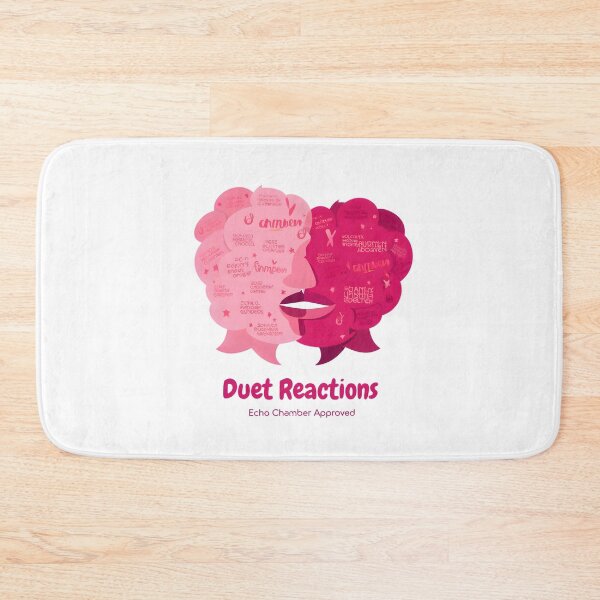 Item preview, Duet Reactions: Echo Chamber Approved" - Vibrant Pink Speech Bubble Face Design designed and sold by AnnDesignStudio.