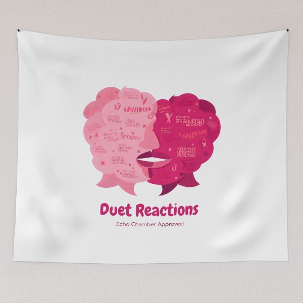 Item preview, Duet Reactions: Echo Chamber Approved" - Vibrant Pink Speech Bubble Face Design designed and sold by AnnDesignStudio.