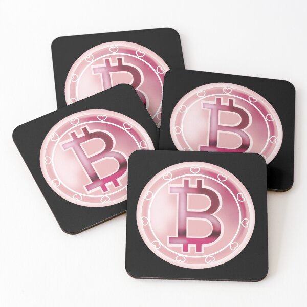 Item preview, Bitcoin symbol, silhouette art, Bitcoin money symbol, Bitcoin sign in pink designed and sold by katecheerycake.