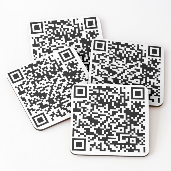 Artikelvorschau, QR-Code, Rick Roll-Parodie entworfen und verkauft von FeedAHippie.