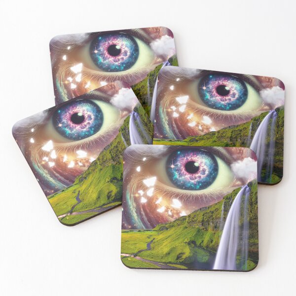 Item preview, Mountain, Landscape, Eye artwork, Cloud Design, Lake Graphic, Adventure designed and sold by Nicolelynndecor.