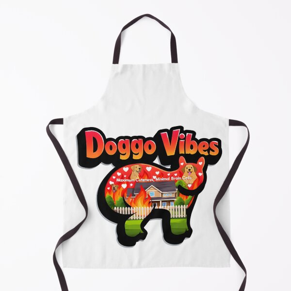 Aperçu de l'œuvre T-shirt humoristique pour amoureux des chiens Doggo Vibes : un maximum de gentillesse, un minimum de neurones créée et vendue par AnnDesignStudio.