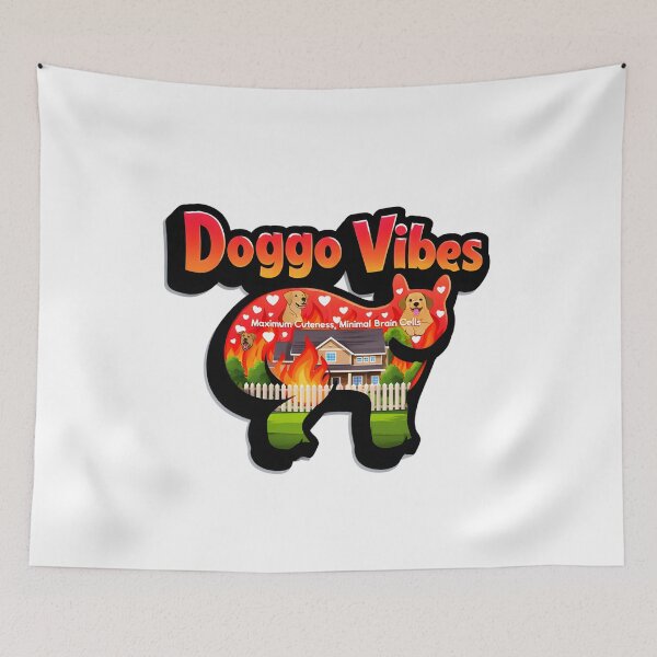 Item preview, Doggo Vibes  Funny Dog Lover T-Shirt Maximum Cuteness, Minimal Brain Cells designed and sold by AnnDesignStudio.