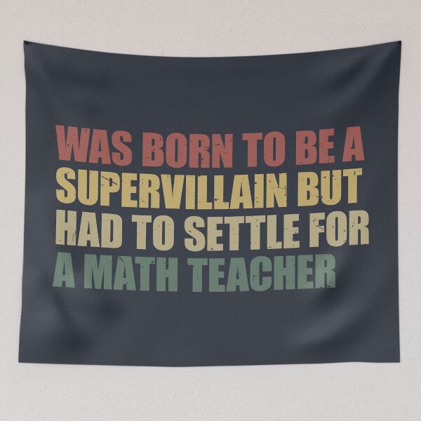 Item preview, Supervillain Dreams Math Teacher Reality designed and sold by SweetLog.