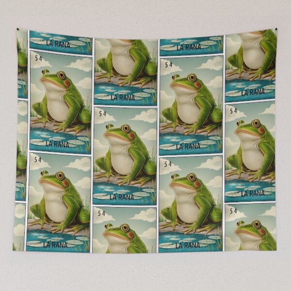 Item preview, La Rana (The Frog) Lotería Card 54 designed and sold by matteflor.