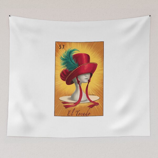 Item preview, El Tocado (Fascinator) Lotería Card 57 designed and sold by matteflor.
