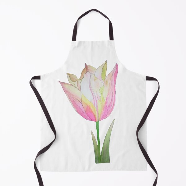 Aperçu de l'œuvre aquarelle d'une seule fleur de tulipe rose créée et vendue par esvb.