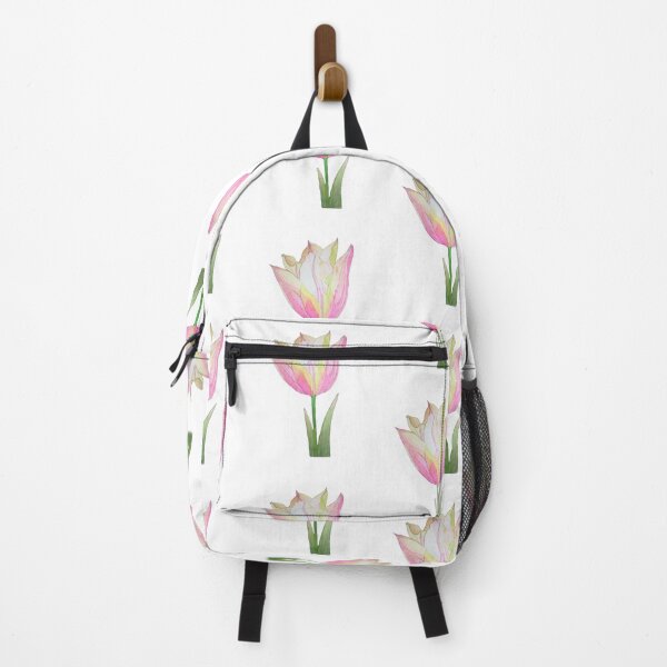 Item preview, single pink tulip flower watercolour designed and sold by esvb.