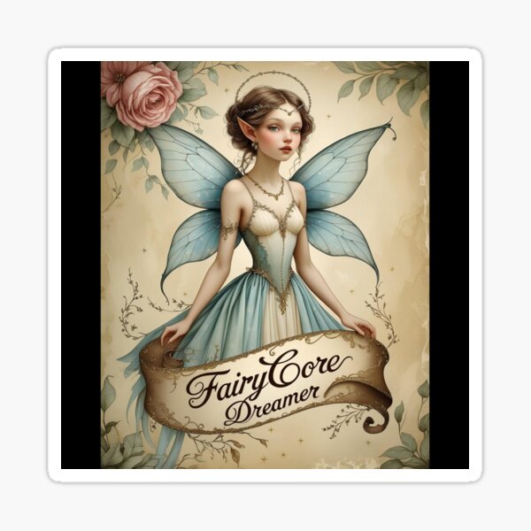 Item preview, Fairycore, Magical Fairycore Dreamer T-Shirt, Whimsical Fantasy Shirt, Fairy Graphic Tee, Boho Chic Fairy Top, Vintage Inspired Fairy Apparel designed and sold by fenrirwulf68.