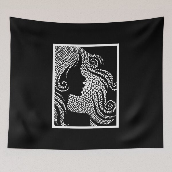 Item preview, Flowing White Portrait Design #1437 designed and sold by topzmart.