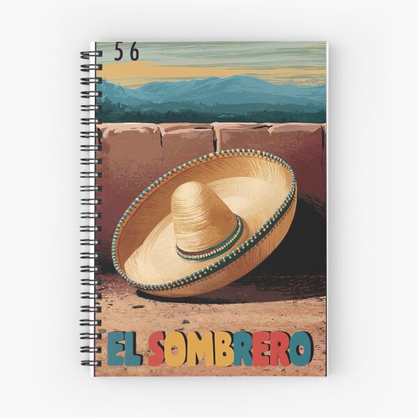 Item preview, El Sombrero (the hat) Lotería Card 56 designed and sold by matteflor.