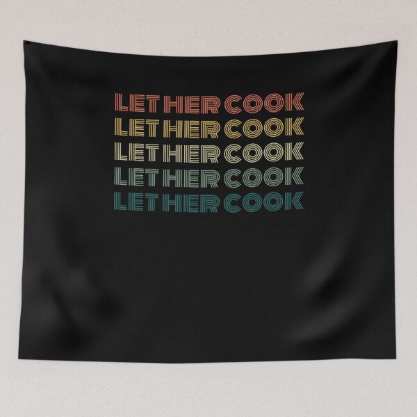 Item preview, Let her cook retro funny saying meme thanksgiving humor designed and sold by snowry.