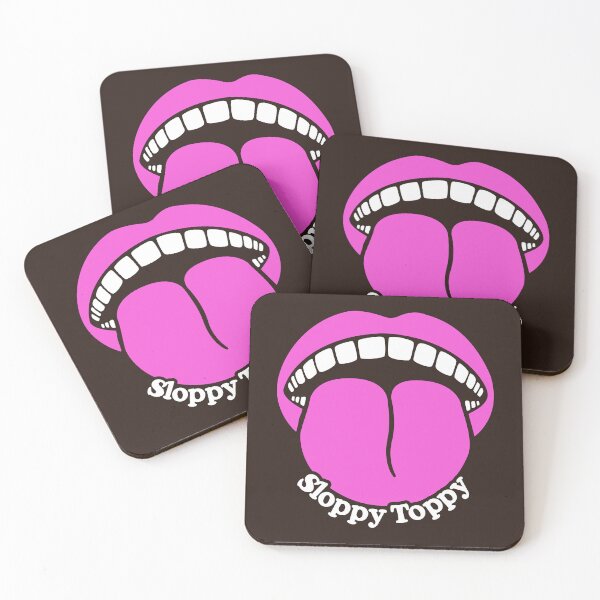 Item preview, #5 Sloppy Toppy - Big Smile Pink and Brown designed and sold by Sloppy Toppy Merch.