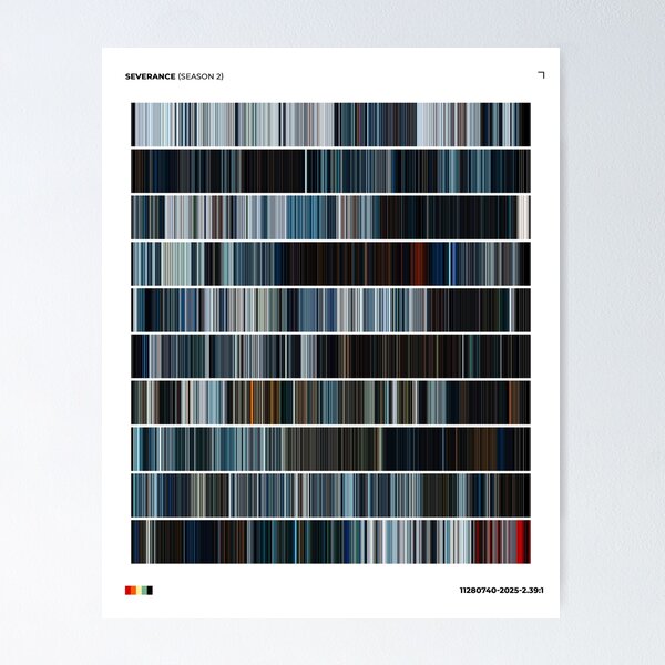 Item preview, Severance Season 2 Color Palette designed and sold by cinevizual.