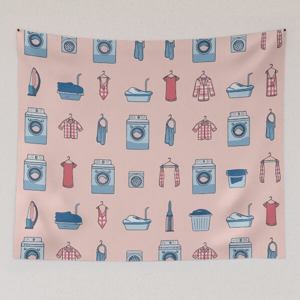 Item preview, Seamless printed-style laundry patterns designed and sold by StampYourself.