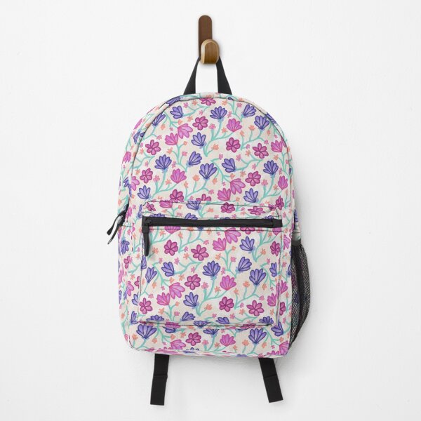 Item preview, Bold Watercolor Wildflower Pattern – Purple & Pink Floral Print designed and sold by KelseyNY.