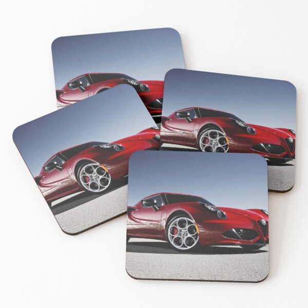 Item preview, Alfa Romeo 4C Coupe Poster – Red Italian Beauty II designed and sold by AutoPopStudio.