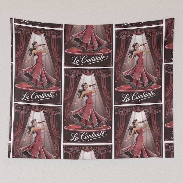 Item preview, La Cantante (the singer) Loteria card 58 designed and sold by matteflor.