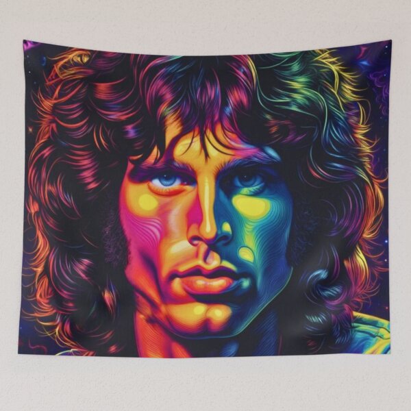 Item preview, Jim Morrison Colorful Psychedelic Painting | The Doors | TheAmericanPoet designed and sold by TheAmericanPoet.