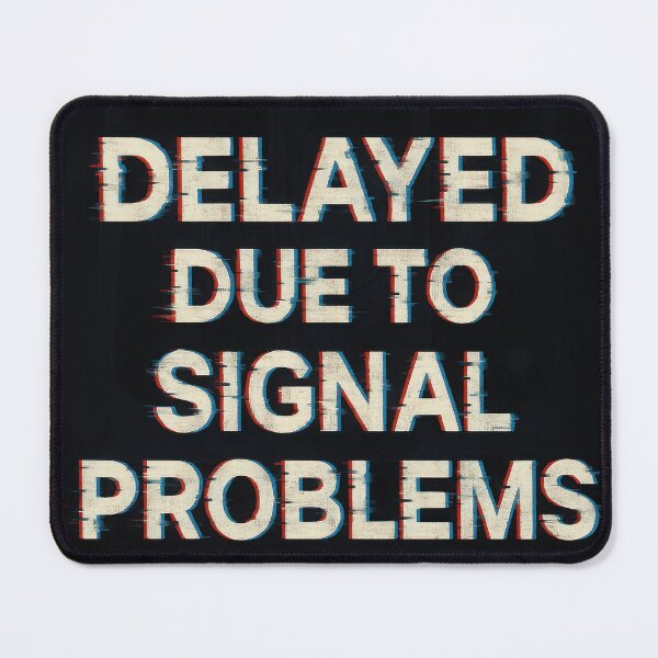 Item preview, Delayed Due to Signal Problems – Glitch Typography NYC Subway designed and sold by MayaDelaye.