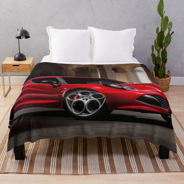 Item preview, Alfa Romeo 4C Coupe Poster – Red Italian Beauty IV designed and sold by AutoPopStudio.