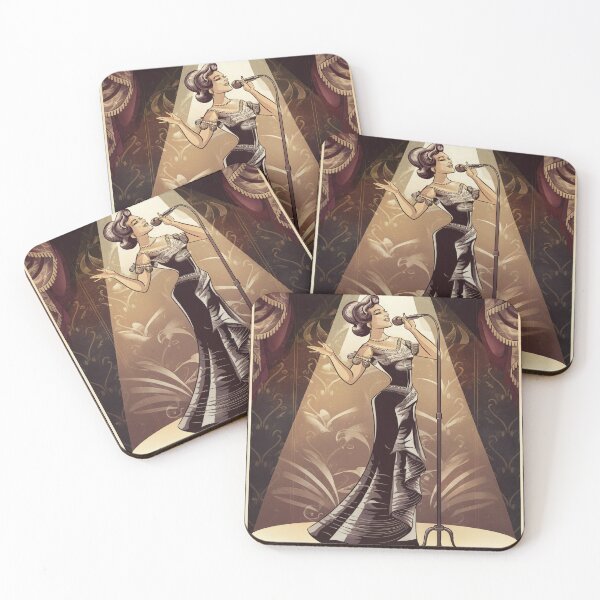 Item preview, La Cantante (the singer) Loteria card 58 oldstyle designed and sold by matteflor.