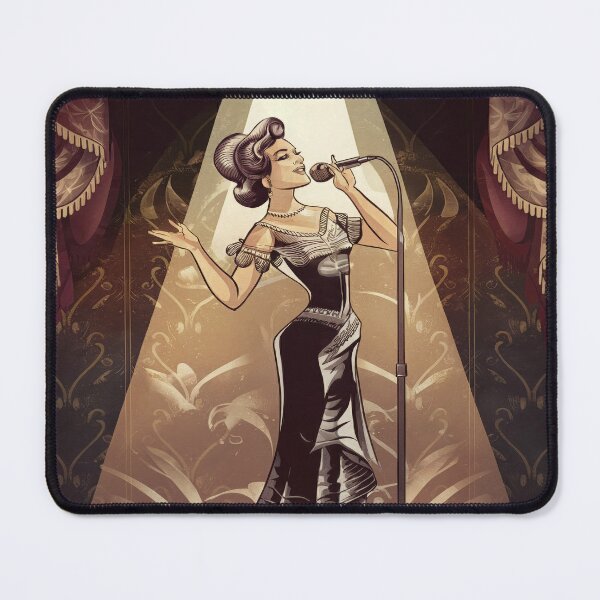 Item preview, La Cantante (the singer) Loteria card 58 oldstyle designed and sold by matteflor.