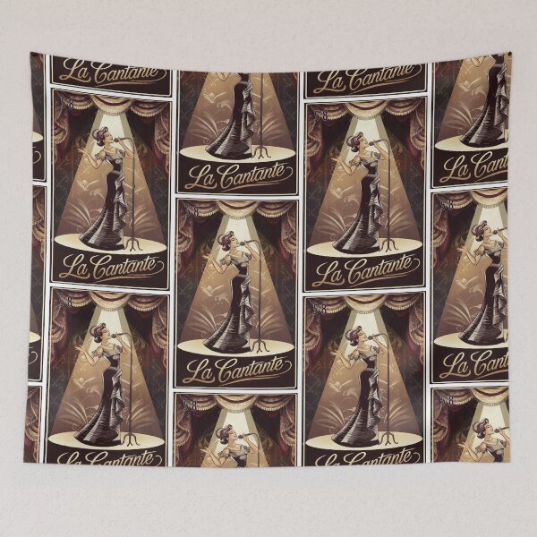 Item preview, La Cantante (the singer) Loteria card 58 oldstyle designed and sold by matteflor.