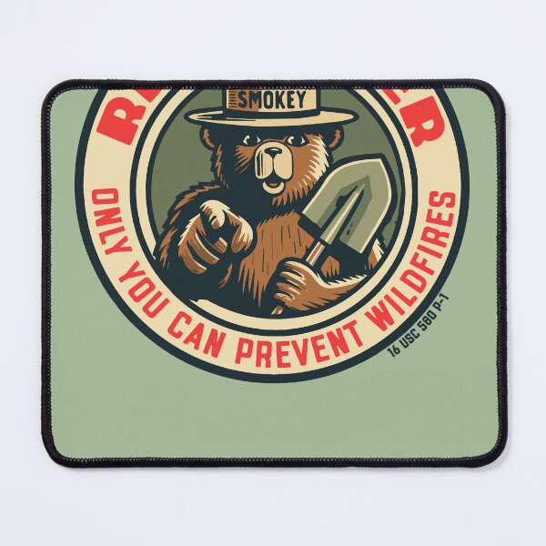 Item preview, Smokey Bear Remember Only You Can Prevent Wildfires Officially Licensed Art designed and sold by giantstepdesign.