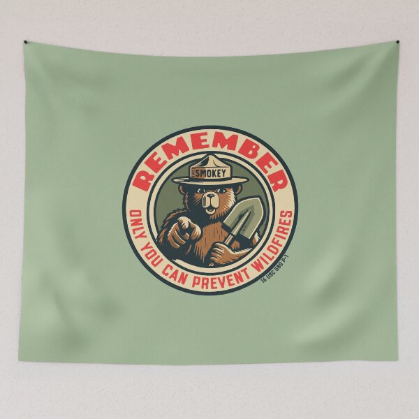 Item preview, Smokey Bear Remember Only You Can Prevent Wildfires Officially Licensed Art designed and sold by giantstepdesign.