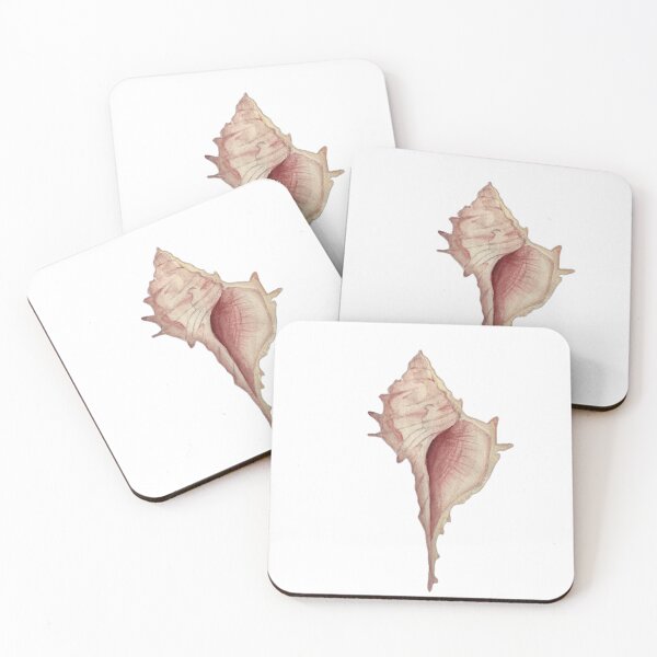 Item preview, Shell Vibes – Peachy Pink Beach Shell designed and sold by BelotteArt.