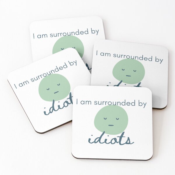 Item preview, idiots designed and sold by Thebookchick.