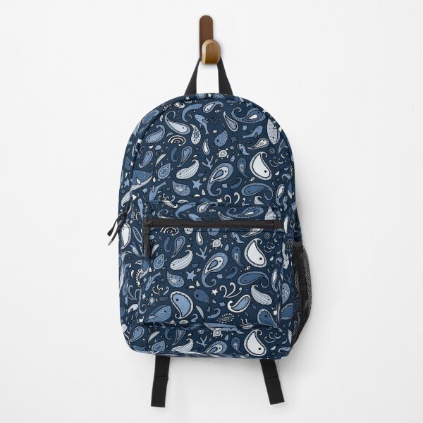 Item preview, Blue Monotone Paisley Ocean Pattern - Nautical Sea Design designed and sold by KelseyNY.