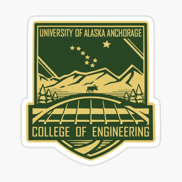 UAA College of Engineering badge Sticker