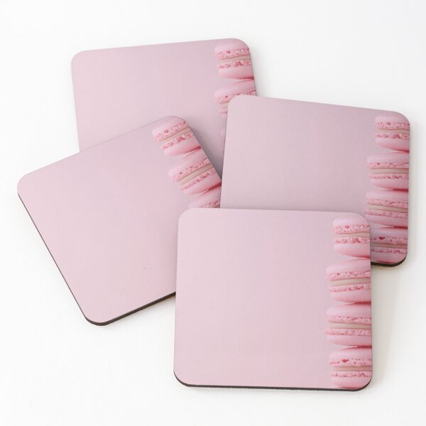 Item preview, Pink macarons on pastel bg designed and sold by anytka.