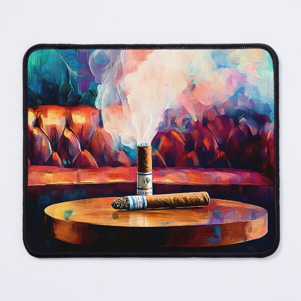Item preview, Indulge in Bold Luxury - Cigar and Smoldering Atmosphere in a Vibrant Lounge designed and sold by OlfactoART Studio.