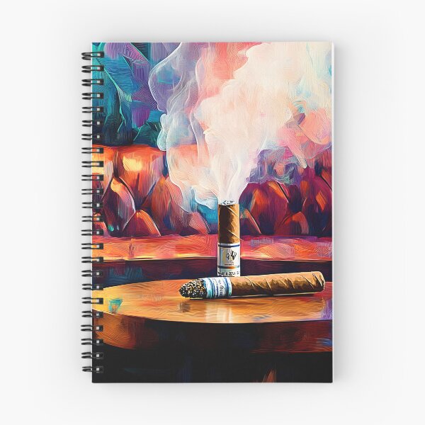 Item preview, Indulge in Bold Luxury - Cigar and Smoldering Atmosphere in a Vibrant Lounge designed and sold by OlfactoART Studio.