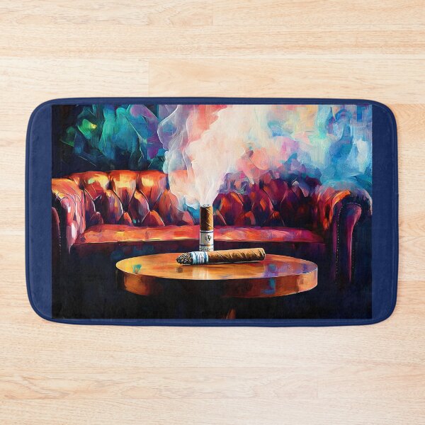 Item preview, Indulge in Bold Luxury - Cigar and Smoldering Atmosphere in a Vibrant Lounge designed and sold by OlfactoART Studio.