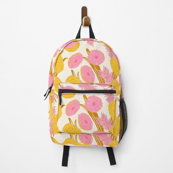 Item preview, Pink Pineapple seamless pattern with tropical leaves and fruit designed and sold by Rômulo Queiroz.