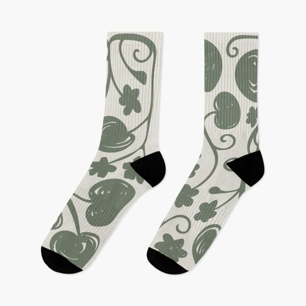 Item preview, Rich Green Abstract Wildflower - Marsh Marigold designed and sold by StuckOnGood.