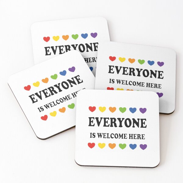 Item preview, Everyone Is Welcome Here - LGBT  designed and sold by Inspirationmotivation.