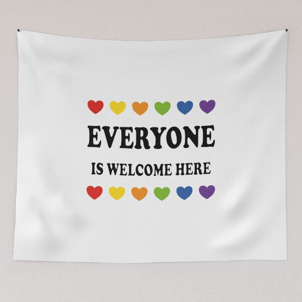 Item preview, Everyone Is Welcome Here - LGBT  designed and sold by Inspirationmotivation.